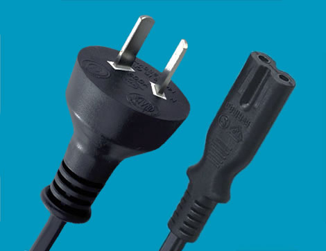 Enchufe de los pernos 2063 de IRAM 2 de Argentina al conector C7 del IEC 60320, cables de alimentación de Argentina